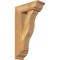 Ekena Millwork Funston Traditional Rough Sawn Bracket w/ Offset Brace, Western Red Cedar, 6"W x 16"D x 28"H BKT0604X16X28FST01RWR - alternate 1
